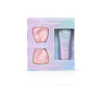Baylis & Harding Body Set ( Jojoba, vanilla & almond oil ) - dovanų rinkinys su galvos juosta