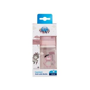 Canpol Babies Bonjour Paris Easy Start Anti-Colic Bottle Pink - Baby bottle 120 ml 0m+