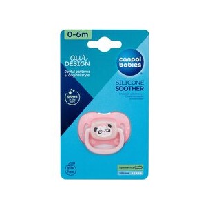 Canpol Babies Exotic Animals Silicone Soother Panda - Dummy 6-18m