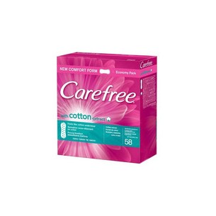 Carefree Cotton liners with cotton extract 76 pcs