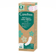 Carefree Organic Cotton Long - Panty liners 24 vnt.