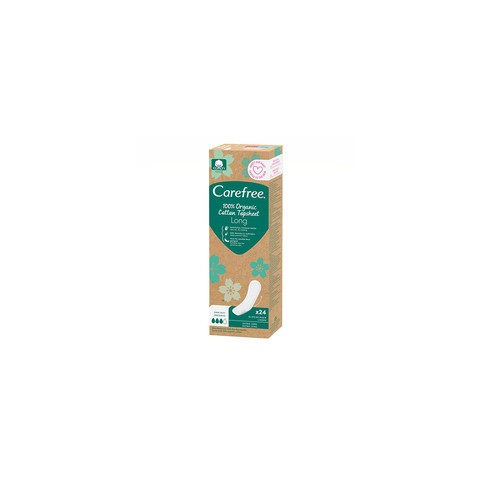 Carefree Organic Cotton Long - Panty liners 24 vnt.