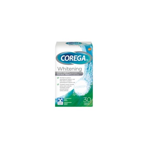 Corega Whitening 30 Dental Cleaning Tablets 30.0ks
