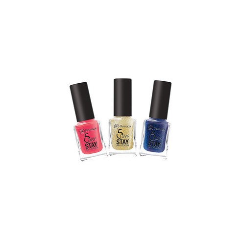 Dermacol 5 Days Stay Nail Polish 11 ml 55 Black Onyx