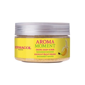 Dermacol Aroma Moment Bahamas Banana Exotic Body Scrub - Sugar scrub with banana scent 200 ml