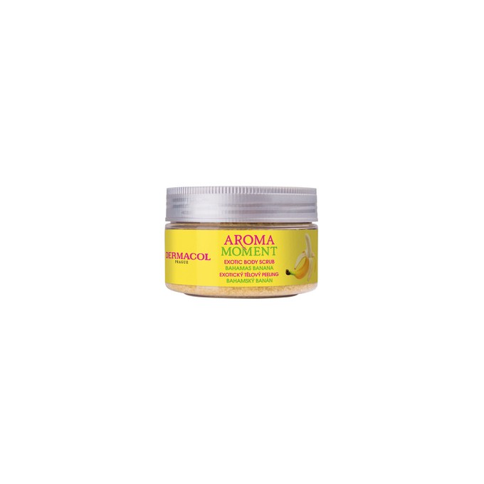 Dermacol Aroma Moment Bahamas Banana Exotic Body Scrub - Sugar scrub with banana scent 200 ml