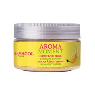 Dermacol Aroma Moment Bahamas Banana Exotic Body Scrub - Sugar scrub with banana scent 200 ml