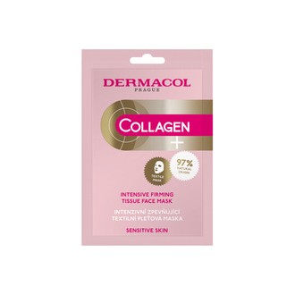 Dermacol Collagen+ Intensive Firming Mask - Intensyviai stangrinamoji veido kaukė iš audinio, 1 vnt.