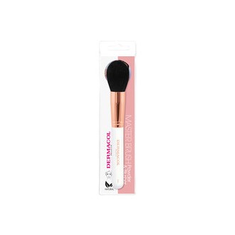 Dermacol Rose Gold D56 Brush - Cosmetic brush for powder and blush with case