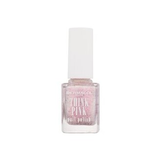 Dermacol Think Pink Nail Polish - Nail polish s třpytkami a vůní 12 ml 02