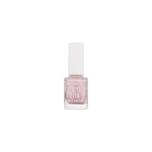 Dermacol Think Pink Nail Polish - Nail polish s třpytkami a vůní 12 ml 02