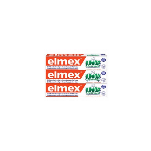 Elmex Junior Trio Toothpaste (3 pcs) - Children's toothpaste 75 ml