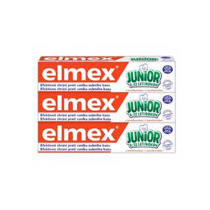 Elmex Junior Trio Toothpaste (3 pcs) - Children's toothpaste 75 ml