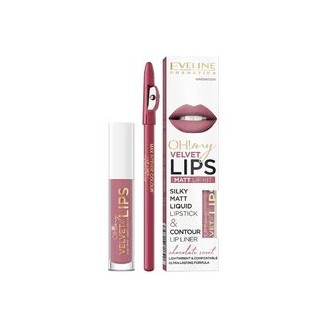 Eveline Cosmetics OH! My Velvet Lips Matt Lip Kit 4,5 ml 13 Brownie Biscotti