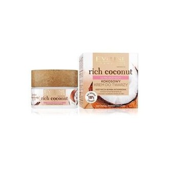 Eveline Cosmetics Rich Coconut Ultra Nourishing Face Cream - Maitinamasis kremas visų tipų odai, 50