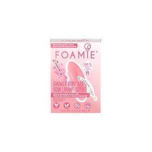 Foamie Cherry Kiss With Cherry Blossom and Rice Milk Shower Body Bar 80 g