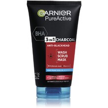 GARNIER 3v1 Black Pure Active (Intensive Charcoal Anti-Blackhead) 150 ml 150 ml