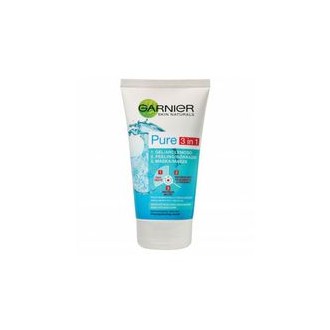 GARNIER Pure - cleaning gel, scrub and mask against imperfections 3in1 150 ml