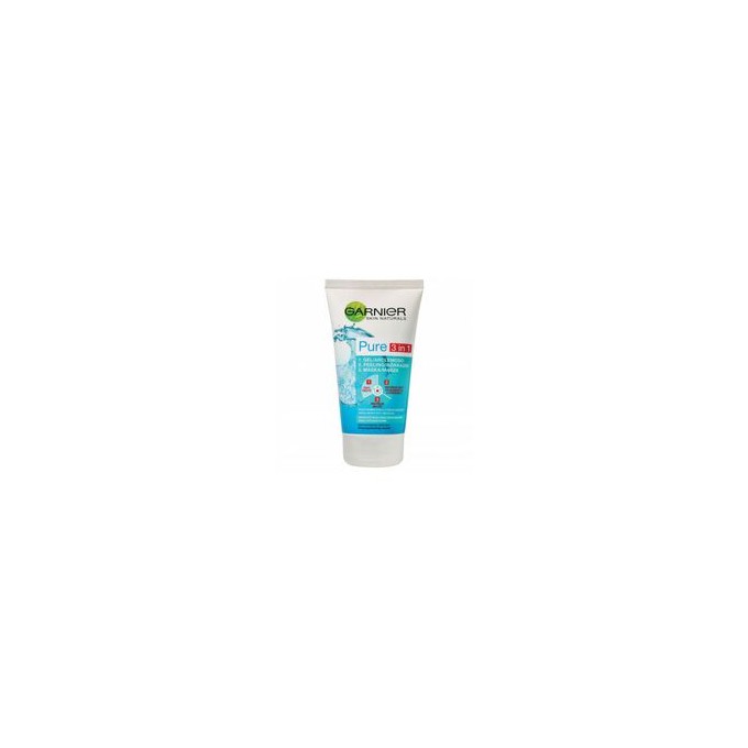 GARNIER Pure - cleaning gel, scrub and mask against imperfections 3in1 150 ml
