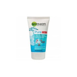 GARNIER Pure - cleaning gel, scrub and mask against imperfections 3in1 150 ml