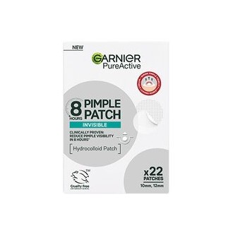 GARNIER Pure Active Pimple Patch - hidrokoloidiniai nematomi spuogų pleistrai, 22 vnt.
