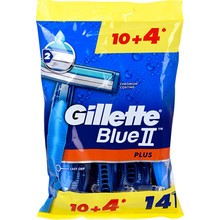 Gillette Blue2 Plus ( 10 + 4 pcs ) - Men's disposable razors