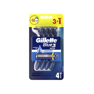 Gillette Blue3 Plus Comfort 3+1 ks - Jednorázová holítka