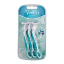 Gillette Venus 3 Sensitive - vienkartiniai skustuvai, 3 vnt.