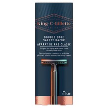 Gillette King Double Edge Safety Razor - Shaver + 5 spare blades
