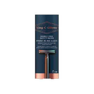 Gillette King Double Edge Safety Razor - Shaver + 5 spare blades