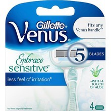 Gillette Venus Embrace Sensitive - Spare head 4 pcs