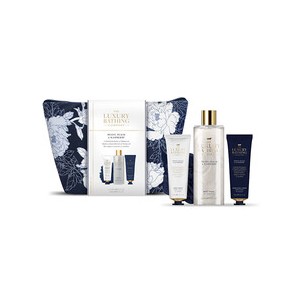 Grace Cole Gift Set With Cosmetic Bag ( Peony, Peach & Raspberry ) - Care gift set for the body in