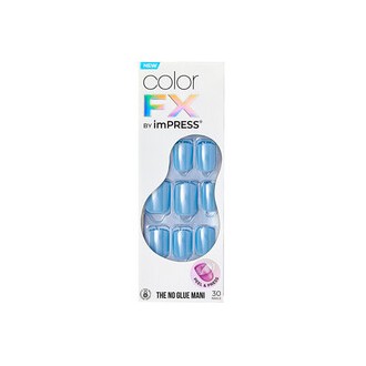 Impress ImPRESS Color FX - Meta - Dirbtiniai priklijuojami nagai 30 vnt.
