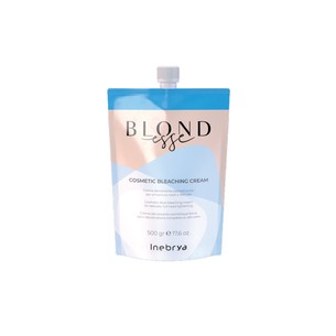 Inebrya BLONDesse Cosmetic Bleaching Cream ( 7 - 8 tones) - Cosmetic blue whitening cream 500 g