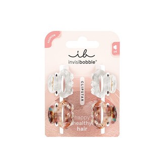 Invisibobble Clipstar Petit Bijoux S - plaukų sagtukai, 4 vnt.