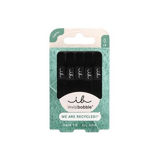 Invisibobble Hair Tie Black - Hair band 5 vnt.