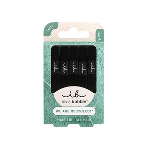 Invisibobble Hair Tie Black - Hair band 5 vnt.