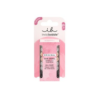 Invisibobble Original Clear Black Metallic - Hair band ( 8 vnt. 