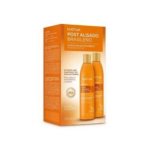 Kativa Post Brazilian Straightening Shampoo + Conditioner - rinkinys po plaukų tiesinimo keratinu