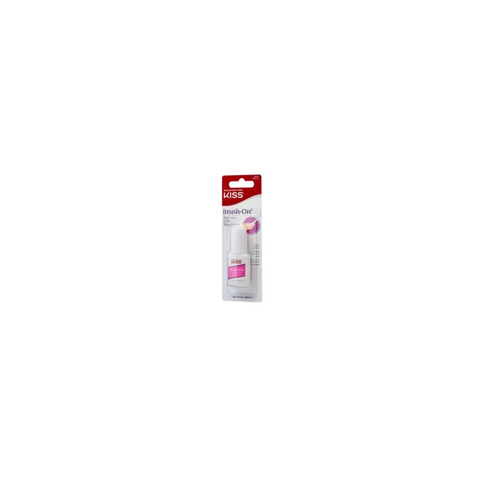 Kiss My Face Brush-On Nail Glue - Quick-drying nail glue with an application brush 5 g