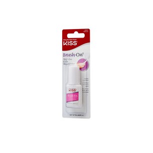 Kiss My Face Brush-On Nail Glue - Quick-drying nail glue with an application brush 5 g