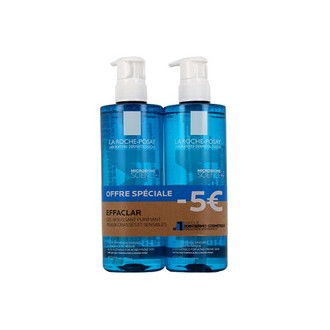 La Roche-Posay Effaclar Purifying Foaming Gel Duo Set - valomųjų putojančių gelių rinkinys, 2 x 400