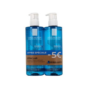 La Roche-Posay Effaclar Purifying Foaming Gel Duo Set - valomųjų putojančių gelių rinkinys, 2 x 400