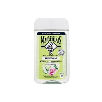 Le Petit Marseillais Extra Gentle Shower Gel Bio Rose & Bio Cucumber 250 ml