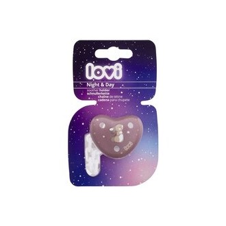 LOVI Night & Day Soother Holder Girl - Klip na dudlík 1 pcs