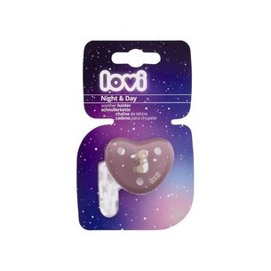 LOVI Night & Day Soother Holder Girl - Klip na dudlík 1 pcs