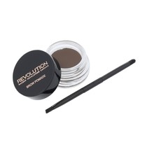 Makeup Revolution Brow Pomade With Double Ended Brush Dark Brown