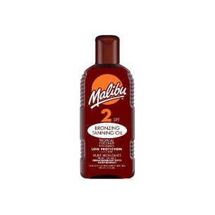 Malibu Bronzing Tanning Oil SPF2 - Tanning Spray 200 ml