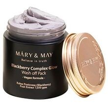 MARY & MAY Blackberry Complex Glow Wash Off Pack - Brightening face mask 125 g