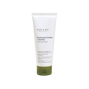 MARY & MAY Houttuynia Cordata + Tea Tree Cleansing Foam - valomos putos probleminei odai, 150 ml